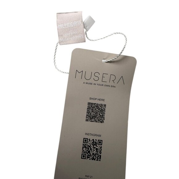 Musera White Button Front Vest Medium NWT Minimalist Tailored Waistcoat - Picture 2 of 6